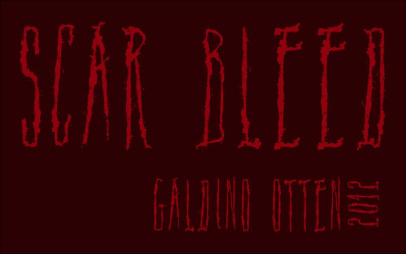 Scar Bleed Font