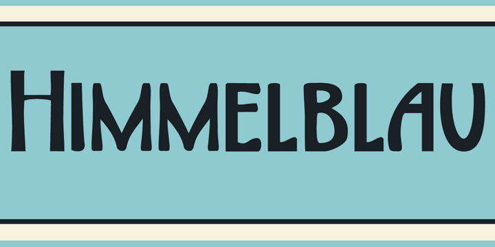 DK Himmelblau Font