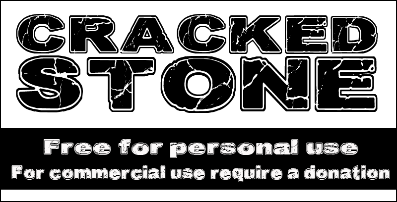 CF Cracked Stone Font