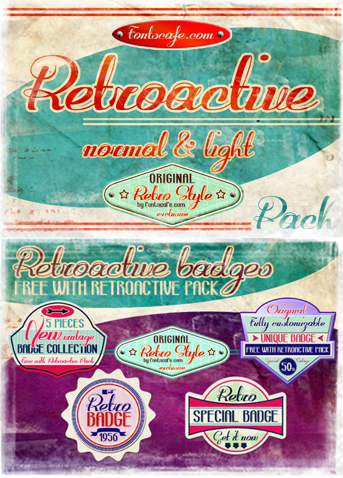 Retroactive Font