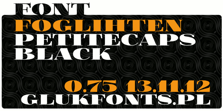 Foglihten Black Pcs Font