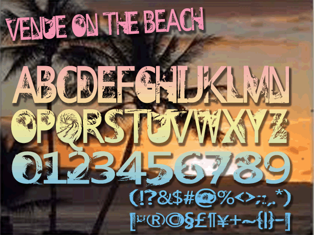 Venue on the Beach Font