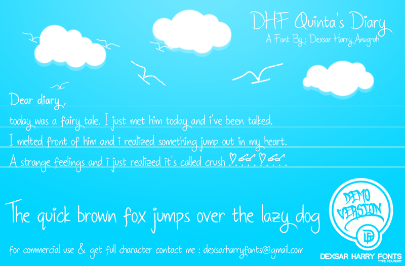 DHF Quinta's Diary Font