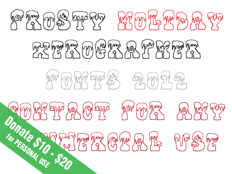 Frosty Holiday Font
