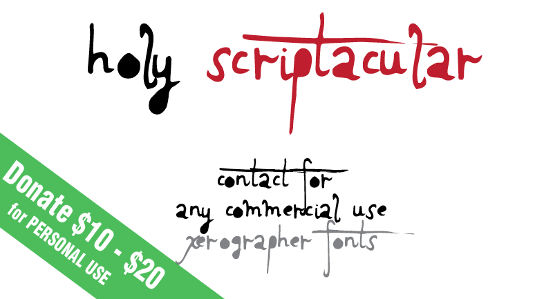 Holy Scriptacular Font