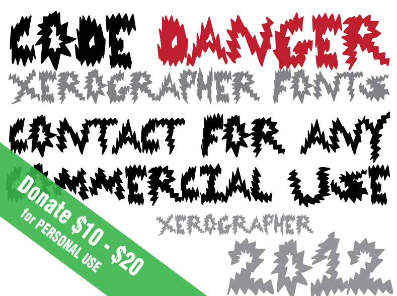 Code Danger Font