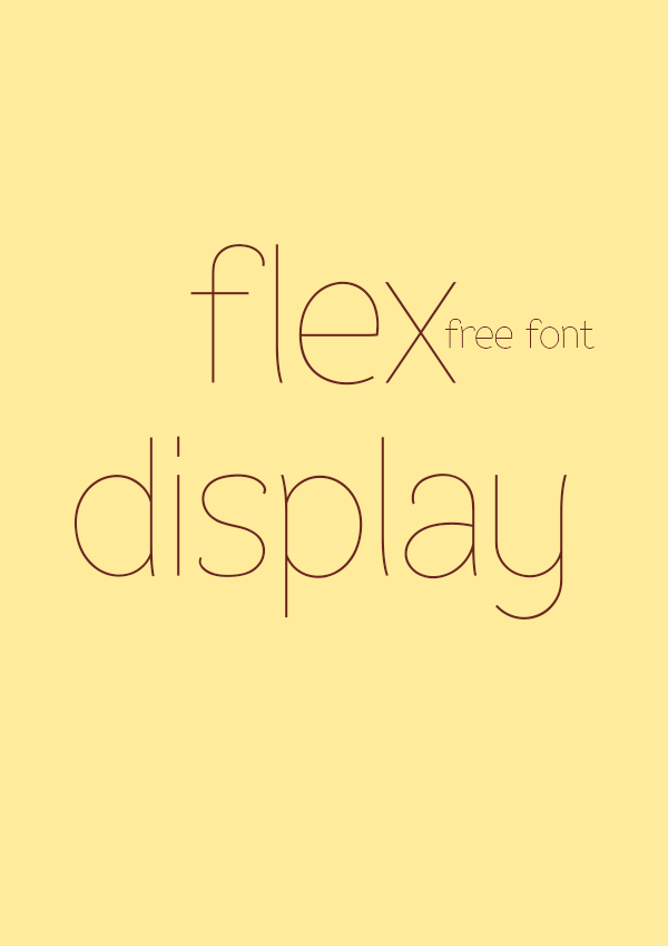 Flex Display Font