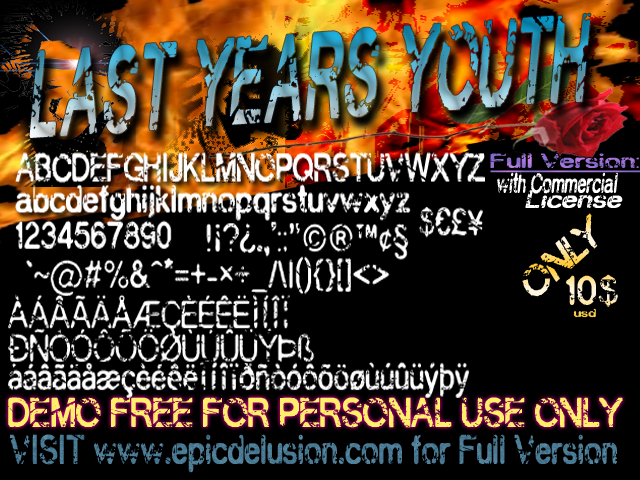 Last Years Youth Font