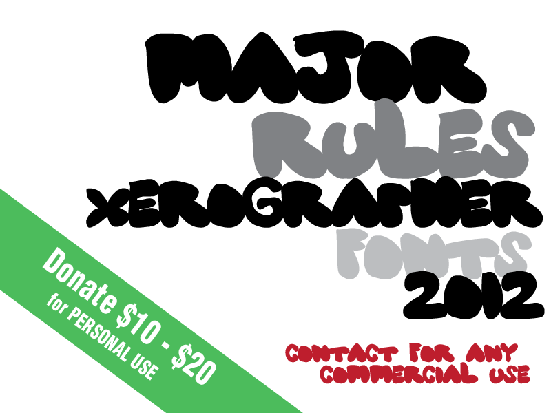 Major Rules Font