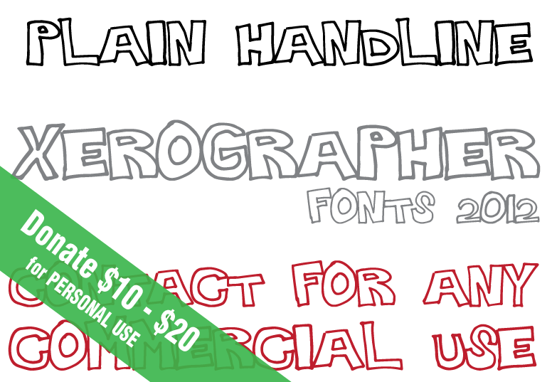 Plain Handline Font
