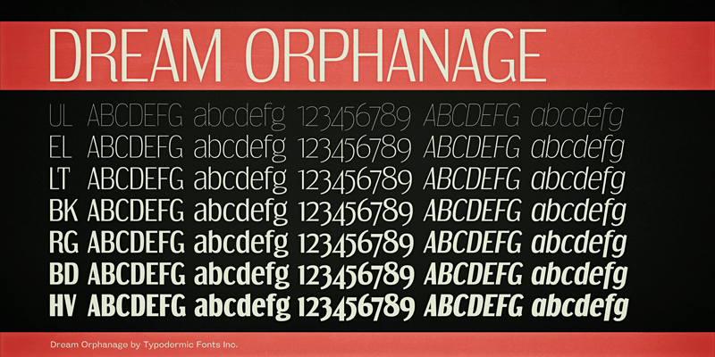 Dream Orphanage Font