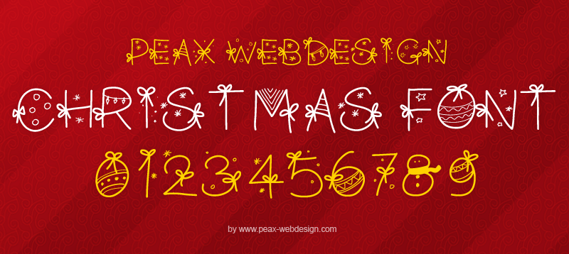 PW Christmas Font
