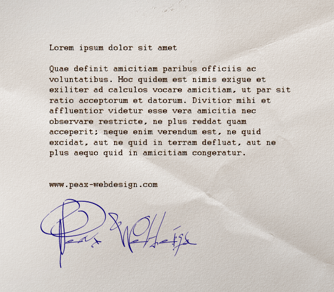 PW Signature Font