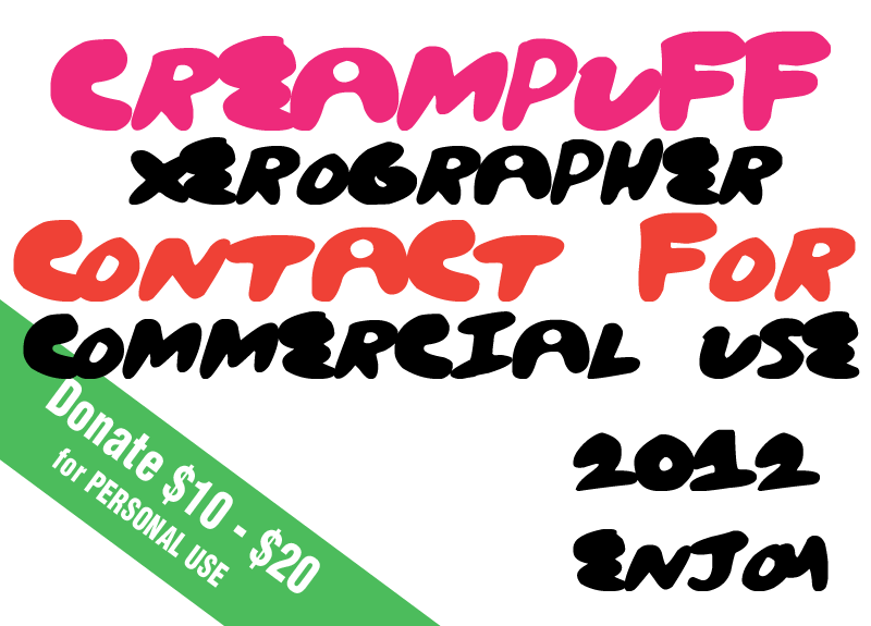 CreamPuff Font