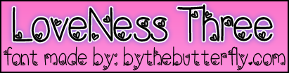 LoveNess Three Font
