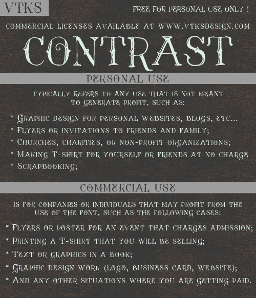 Vtks Contrast Font