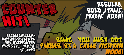 Counter Hit! Font