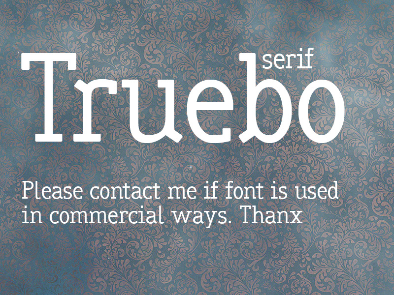 Truebo Serif Font
