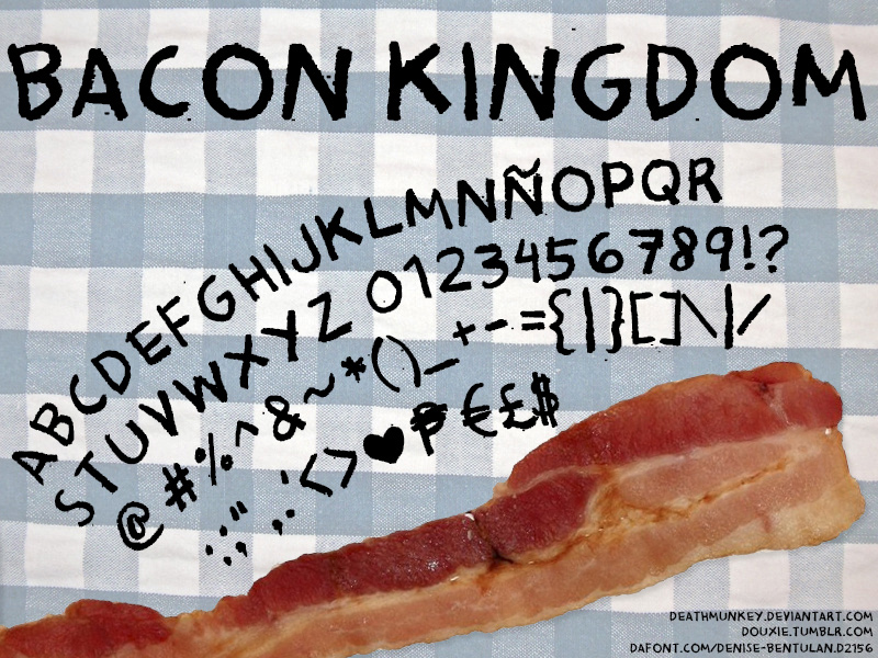 Bacon Kingdom Font
