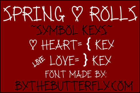 Spring Rolls Font