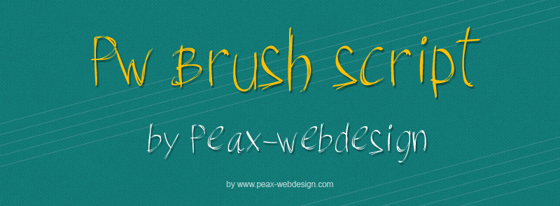 PW Brush Script Font