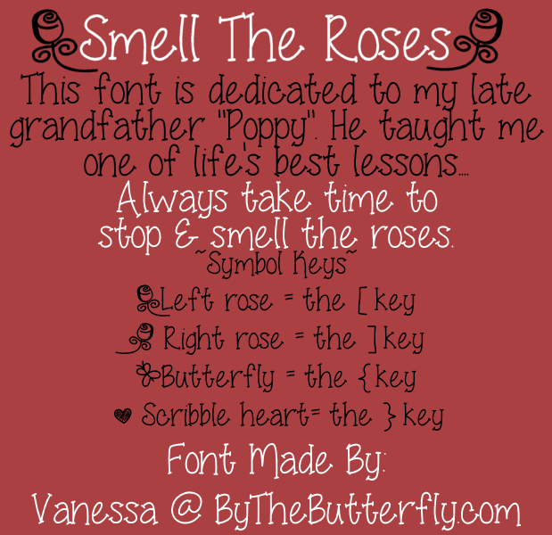 Smell The Roses Font