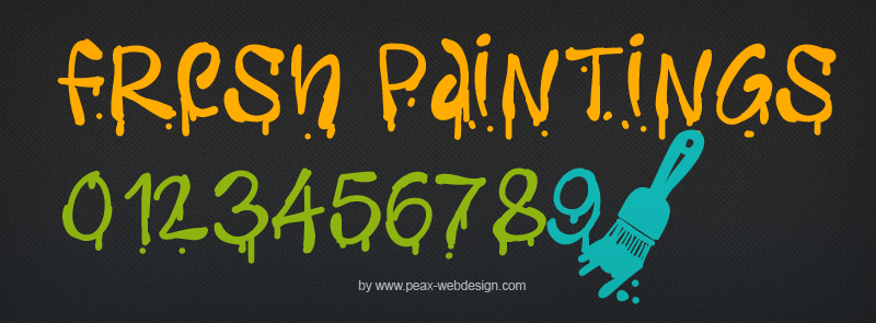 PW Freshpaintings Font