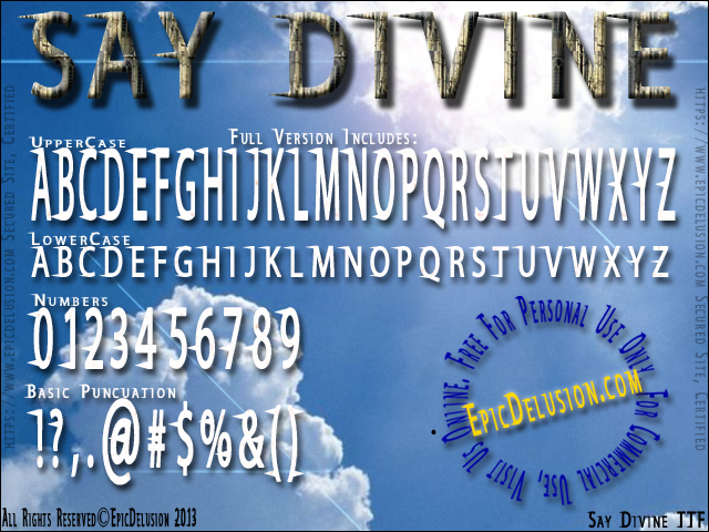 Say Divine Font