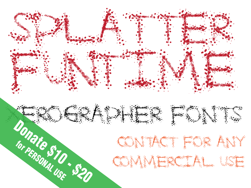 Splatter Funtime Font