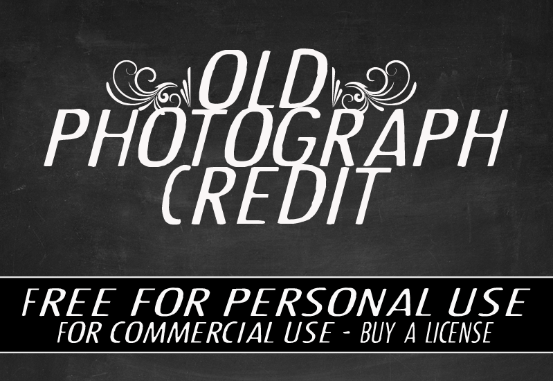 CF Old Photograph Credit Font