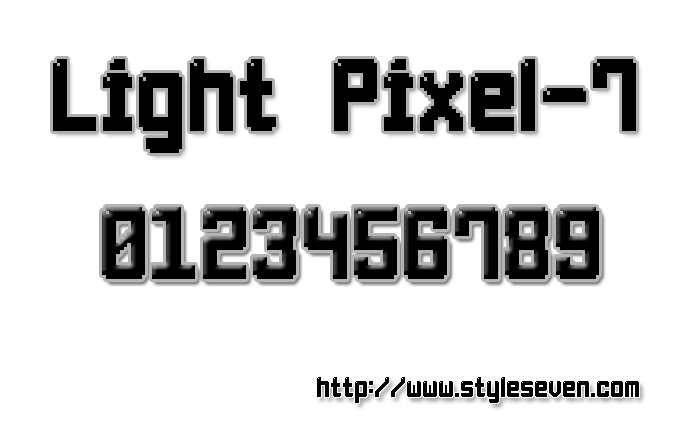 Light Pixel-7 Font