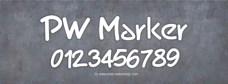 PW Marker Font