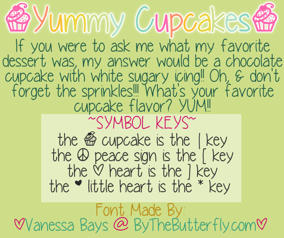 Yummy Cupcakes Font