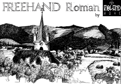 Freehand Roman Font