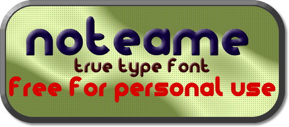 Noteame Font