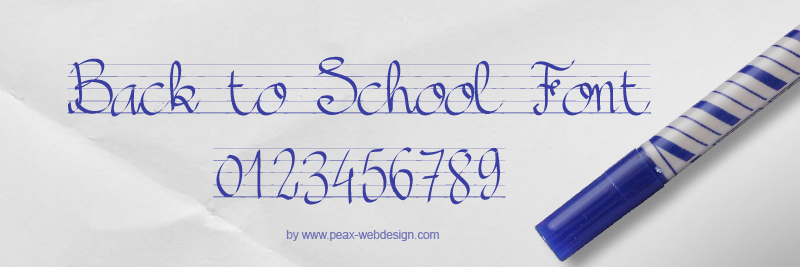PW Back to School Font