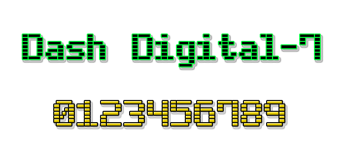Dash Digital-7 Font