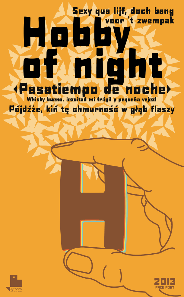 Hobby of night Font