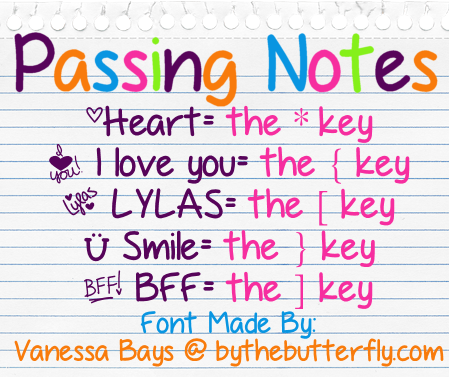 Passing Notes Font