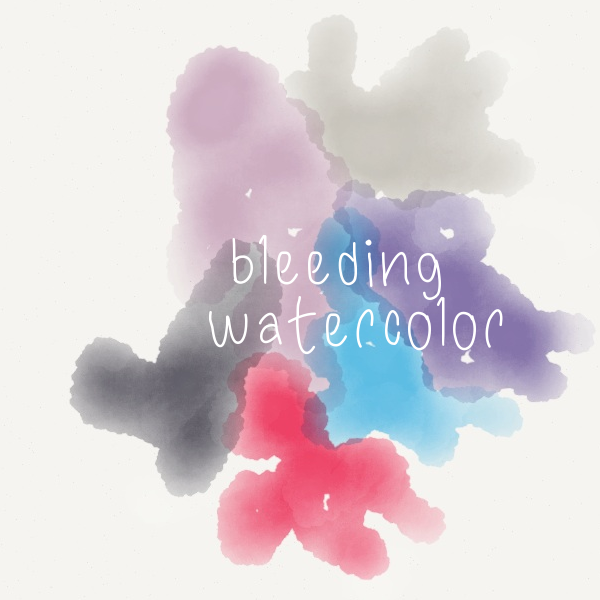 Bleeding Watercolor Font