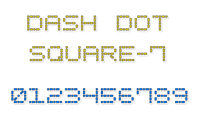 Dash Dot Square-7 Font