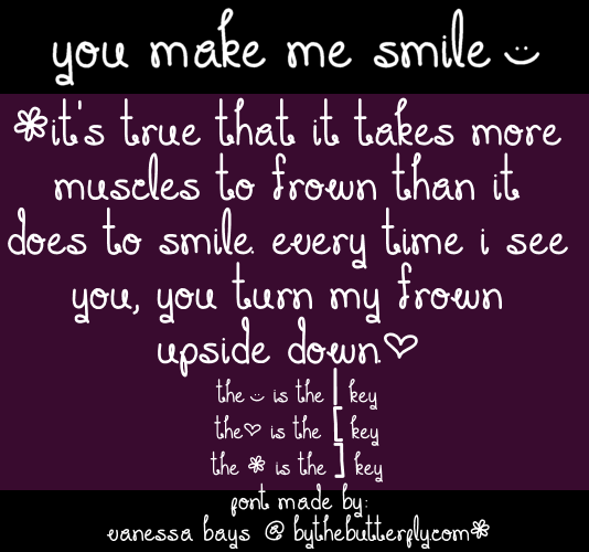 You Make Me Smile Font