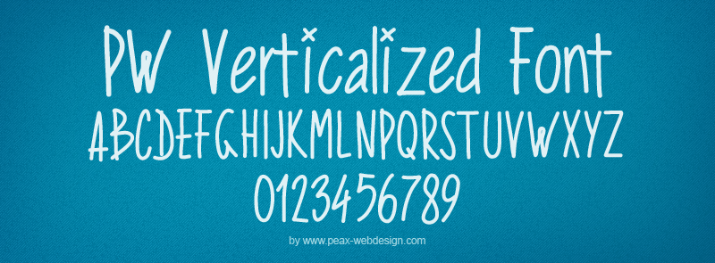 PW Verticalized Font