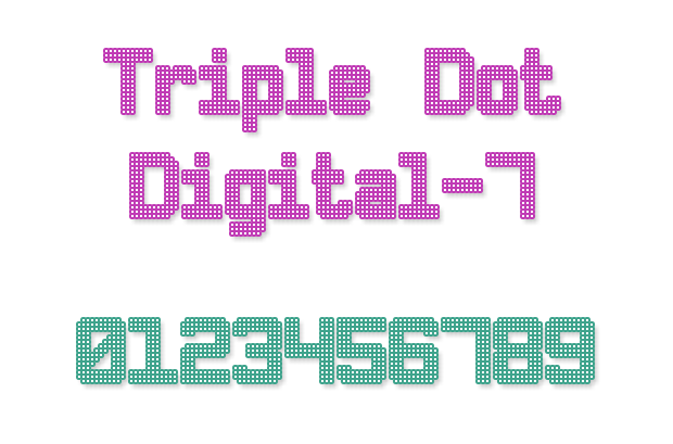 Triple Dot Digital-7 Font