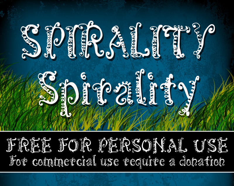 CF Spirality Font