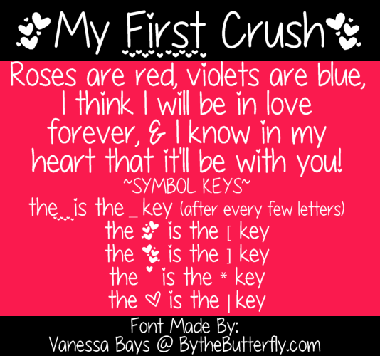 My First Crush Font