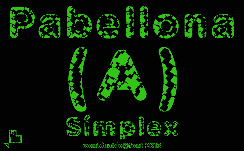 Pabellona (A) Símplex Font