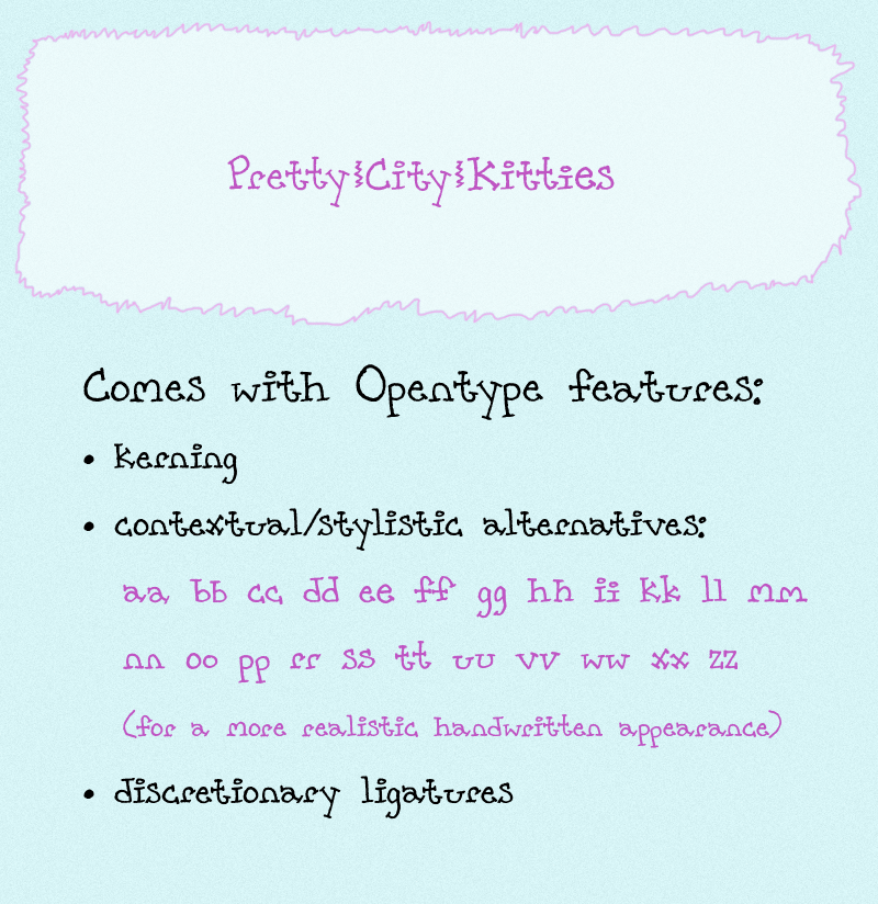 Pretty City Kitties Font