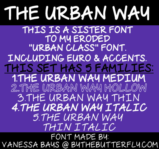 The Urban Way Font