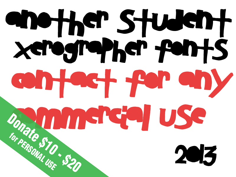 Another Student Font